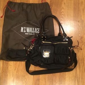 Mz Wallace Francis Black Nylon Bag